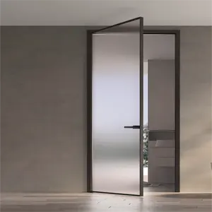 Cửa phòng tắm yên tĩnh với khung hợp kim nhôm thiết kế tối giản Rèm Cửa Cách âm gấp mở dọc