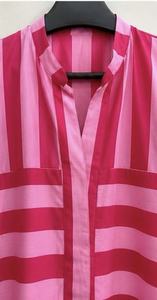 Robe midi en lin à manches trois quarts pour femmes, imprimé floral d'été, col en V, coupe évasée, 100% coton, qualité supérieure, impression numérique - Product Image 3