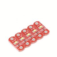 Module LED LilyPad 3V 5V 40MA, carte lumineuse portable pour couture sur tissu, projet électronique DIY