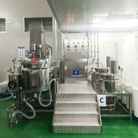 Crème multifonctionnelle 500L faisant le mélangeur émulsifiant homogénéisant de vide de machine pour le dentifrice de lotion