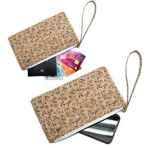 Monedero de corcho hecho a mano Boshiho, tarjetero vegano personalizado, billetera delgada para efectivo, regalo de boda - Product Image 4
