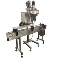 Machine de remplissage automatique de bouteilles en verre de 500 ml pour poudre d'épices avec équipement de dosage à vis sans fin