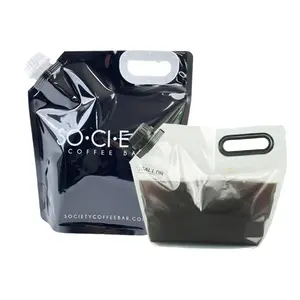 1 Gallon Spout Pouch Beverage Bag Drink Bag With Spout Portable Water Container Plastic Spout Pouch 4L