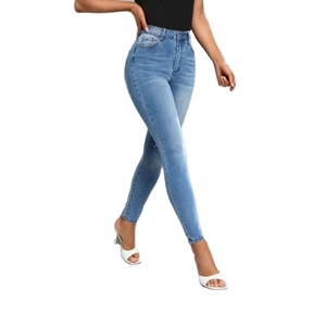 กางเกงยีนส์สตรีคุณภาพดีที่สุดกางเกงยีนส์กางเกงตรงสําหรับผู้หญิงสวมใส่ทุกวันล้างพร้อมกระเป๋าแพทช์จาก BD - Product Image 4