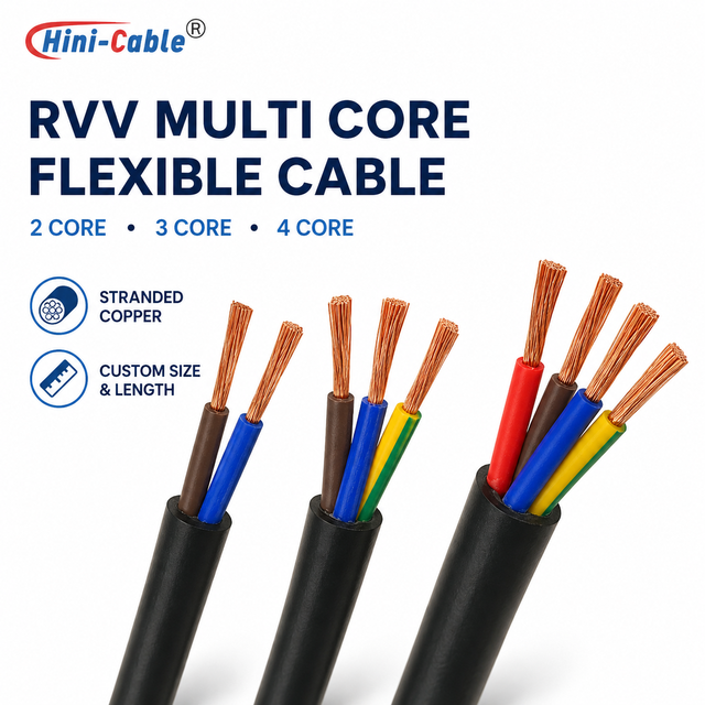 H05VV F RVV 2 3 4 Core Flexible Copper Power Cable 300V 500V PVC Insulated Electrical Wire Custom Size for Appliances