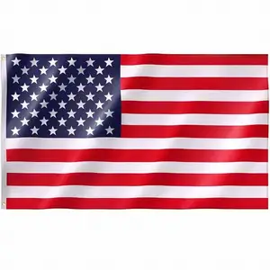 Besar bendera AS 3*5 kaki cetak bendera Amerika Serikat bendera kustom nasional dua sisi negara