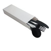 Nouveauté : Ensemble de couverts en plastique légers et portables pour le camping en plein air - Comprend une fourchette, un couteau, une cuillère et un kit de vaisselle