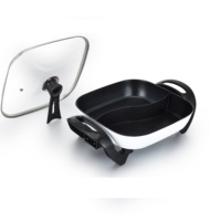Ltweer — marmite de cuisson électrique, multifonction, carrée blanche, antiadhésif, Shabu, sauteuse électrique domestique, 116B-3030