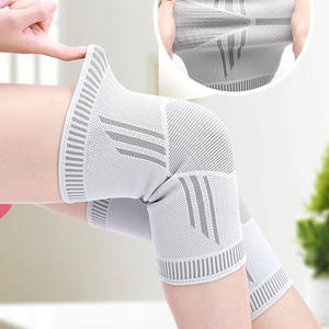 Manchon de genou en graphène pour hommes et femmes, respirant, léger, soutien pour la course à pied, le cyclisme, protection, gris, noir, Smlxlxxl - Product Image 1