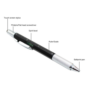 Bolígrafo único 6 en 1 Tactical Tech Multi Tool PEN para regalos del Día del Padre Regalos de oficina Profesor Novio Regalos Hombres Cool Gadgets - Product Image 3