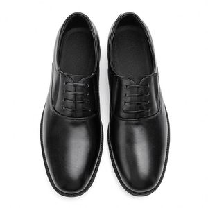 Chaussures habillées de luxe haut de gamme pour hommes, noires et marron, à lacets, antidérapantes, respirantes, légères et rehaussantes - Product Image 6