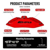 Modifikasi Penutup Kaliper Rem Aluminium Cocok untuk Semua Model Mercedes Pelindung Kaliper Dekoratif untuk Hub Roda