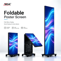 Afficheur numérique LED sans fil WiFi, signalétique publicitaire, totem, écran, télécommande pour bar, café