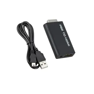 Wholesale PS2 Game Console to HDTV Adapter with Audio Brand New ABS Material Converts PS2 to HD and DC Output