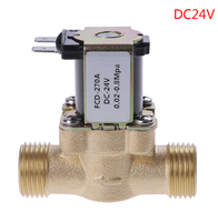 Vanne solénoïde en cuivre normalement fermée pour chauffe-eau solaire DC12V 24V 220V