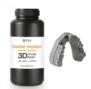 Résine d'impression 3D TJ-5402 facile à imprimer et à moulage, résine d'impression 3D <span class=keywords><strong>pour</strong></span> dents, prothèses dentaires, durcissement à la lumière 405 nm, modèle dentaire en résine 3D, résine 3D - Product Image 1