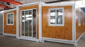 Contenedor prefabricado expandible de 20 pies y 40 pies, casa prefabricada de acero ligero con material de panel sándwich de 5 dormitorios - Product Image 4