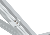 Système de montage solaire ARTSIGN U-Trough, support PV en aluminium pour installation sur toit plat