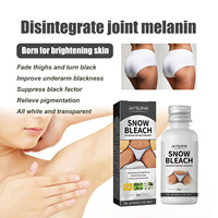 Crème Blanchissante OEM « Hot Sale » pour Réduire la Mélanine des Aisselles, Entrejambes et Articulations, Crème Éclaircissante pour Zones Sombres au VC Effet Neige 30ml