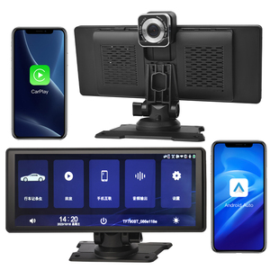 Autoradio 5-24V 10.26inch xách tay Carplay & Android Auto PND <span class=keywords><strong>MP5</strong></span> Máy nghe nhạc với Dash Cam 2GB RAM BT Aux <span class=keywords><strong>USB</strong></span> - Product Image 1