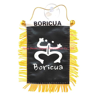 Nouveau drapeau mini de voiture en polyester 100 % pour la décoration du rétroviseur, vente en gros