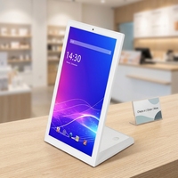 Pantalla Digital Personalizada OEM en Forma de L de 8, 10.1, 14 y 15.6 Pulgadas, Kiosco Interactivo con Tablet Android, POE, NFC, 4G y Batería