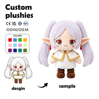 Peluche personnalisée OEM ODM de guerrier anime, jouet en peluche personnalisé pour filles, figurine en coton doux, article de collection anime, cadeau