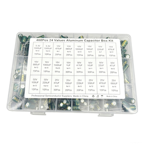 Kit de Surtido de 460 Condensadores Electrolíticos Radiales de Aluminio de Alta Frecuencia, 24 Valores, 0.1μF-1000μF, 6.3V - <span class=keywords><strong>50V</strong></span> - Product Image 3