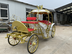 Chariot Citrouille Scintillant pour Balades Nocturnes - Élégante Carrosse <span class=keywords><strong>de</strong></span> Cendrillon pour Fêtes sur le Thème des Princesses - Product Image 5