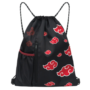 Mochila Deportiva Ligera Unisex Estilo Anime Japonés con Cordón, Bolsillo para Botella <span class=keywords><strong>de</strong></span> Agua, Poliéster, Venta al Por Mayor - Product Image 1
