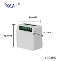 YET478WTR 90-240V Mini Interruptor Inteligente Wifi+RF433Mhz con Aplicación Tuya, Receptor Inteligente con Dos Controles Remotos