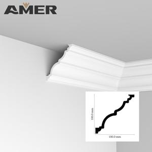 Amer Factory Décoration intérieure Plinthes murales en apprêt blanc Plinthes Moulures en bois - Product Image 3
