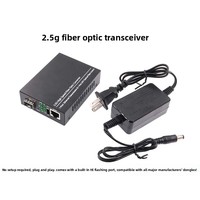 Convertidor de Medios Ópticos de Fibra Mini GXCOM ES2500-1G-1F 2.5G con 1 Puerto de Fibra, OEM/ODM de Fábrica, para Redes de Monitoreo de Seguridad