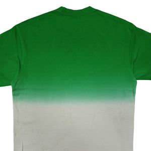 Camiseta de moda informal de dos tonos lavada con ácido para hombre, degradado, transpirable, de secado rápido, sólido, diseño de articulación de dos colores - Product Image 3