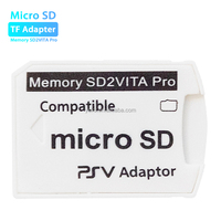 Adaptor Memori TF SD2VITA Pro untuk PSV PSVITA Adaptor Memory Stick Tempat Kartu Micro Memory Card