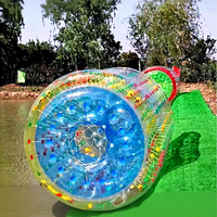 Vente flash : Rouleau aquatique gonflable pour enfants et adultes, balle roulante personnalisée en TPU utilisée dans les piscines, les lacs et les parcs d'attractions