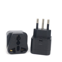 Adaptateur de prise suisse avec prise de type J 10A250V, couleur blanche, rallonge universelle pour voyages commerciaux, adaptateur Schuko vers prise suisse