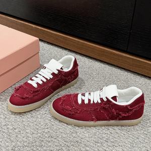 Zapatillas de hombre de cuero genuino con diseño robusto, estilo desgastado, casuales, de encaje, de goma, de caña baja, de malla, antideslizantes, al por mayor - Product Image 4