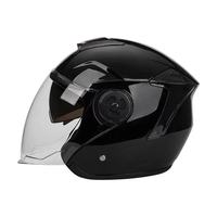 Casque de moto demi-visage à double visière