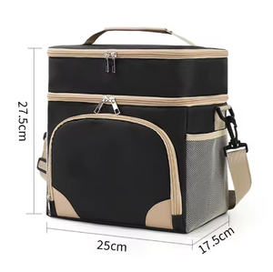Sac isotherme double couche grande capacité personnalisable pour extérieur avec bandoulière - Product Image 3