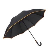Parapluie droit en plastique de couleur personnalisé avec logo de marque vintage Tianwei, nouvelle invention populaire, résistant au vent