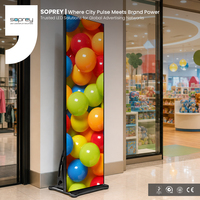 Schermo LED Pieghevole, Display Digitale Tri-Fold per Centri Commerciali e Pubblicità Commerciale