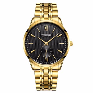 LONGBO 80312 Romantic Chronograph Cheap Business Business Stainless Steel Mineral Glass Quartz Watch For Men Woman - Product Image 2