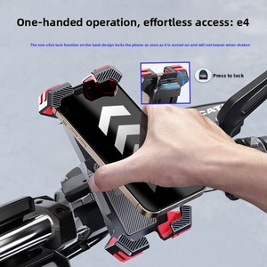 Support de téléphone portable anti-vibration à dégagement rapide modèle 360A4 pour guidon, idéal pour les livreurs et vélos électriques – Moule exclusif - Product Image 3