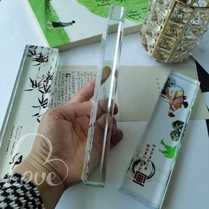 Großhandel Custom Classical <span class=keywords><strong>Chinese</strong></span> <span class=keywords><strong>Glass</strong></span> Brief besch werer Transparent Quader Kristallglas Prisma Brief besch werer - Product Image 5