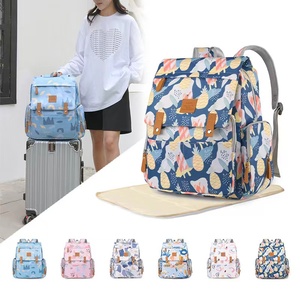 Nouveau tissu bébé <span class=keywords><strong>sac</strong></span> à couches multi-fonction épaule <span class=keywords><strong>sac</strong></span> à main mère et bébé Pack à la mode léger poussette sacs suspendus - Product Image 5