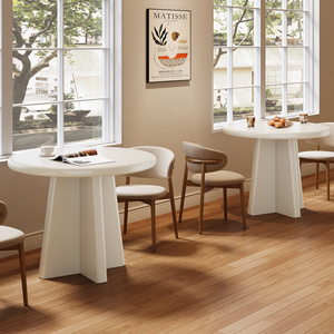 Mesa de Bistró Redonda Tribesigns de 31.5 Pulgadas, Blanca, <span class=keywords><strong>para</strong></span> Espacios Pequeños, Mesa de Café <span class=keywords><strong>para</strong></span> <span class=keywords><strong>2</strong></span> <span class=keywords><strong>Personas</strong></span>, Cocina, Desayunador - Product Image 5