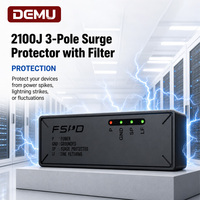 Multiprise PDU 2U 19 pouces pour rack, 14 prises américaines 15A à double rangée, protection contre les surtensions 2100J, interrupteur de surcharge, compteur couleur intégrée, en alliage d'aluminium
