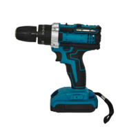 Perceuse sans fil polyvalente 21V à vitesse variable avec batterie au lithium, kit d'outils à main pour usage domestique, mallette de réparation professionnelle