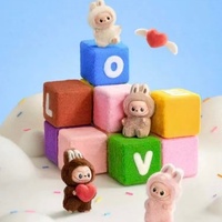 100% Original authentique LABUBU PIN pour LOVE POPMART avant haute énergie coeur Code série vinyle peluche pendentif aveugle boîte